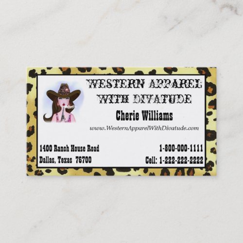 Cowgirl Diva Business Card