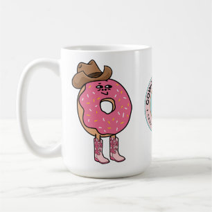Cowgirl Donut, Funny Pink Sprinkles Coffee Mug