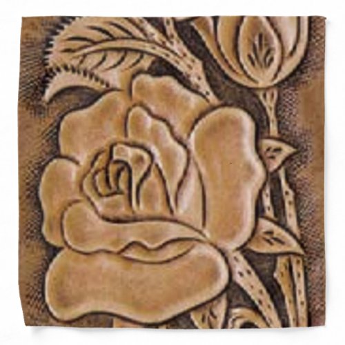 cowgirl fashion southwestern floral leather bandana