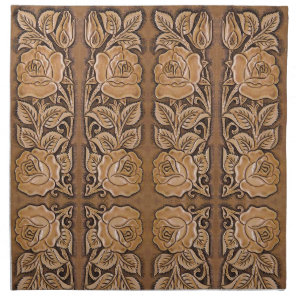 cowgirl fashion southwestern floral leather cloth napkin