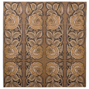 cowgirl fashion southwestern floral leather cloth napkin