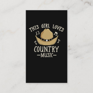Cowgirl Female Country Music Lover Western Dancing Business Card