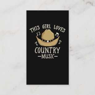 Cowgirl Female Country Music Lover Western Dancing Business Card