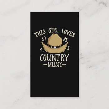 Cowgirl Female Country Music Lover Western Dancing Business Card by Designer_Store_Ger at Zazzle