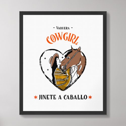 Cowgirl Framed Art
