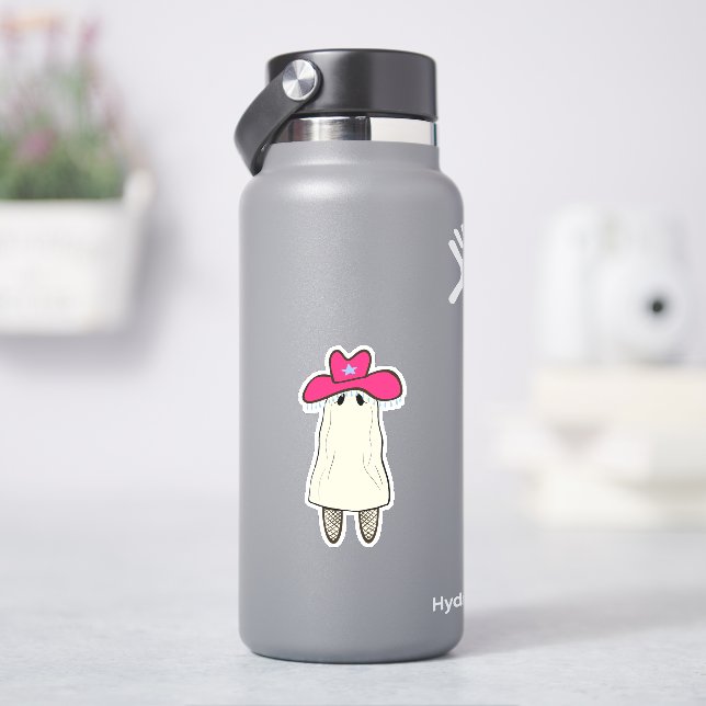 Cowgirl Ghost Sticker (HydroFlask)