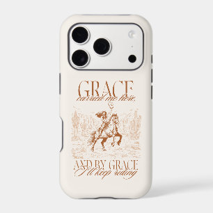 Cowgirl Grace Western Phone Grace Carried Me Here iPhone 17 Pro Case