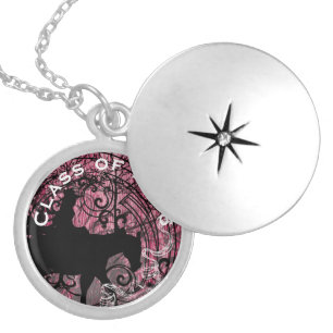 Cowgirl Graduation Class of change to current year Locket Necklace