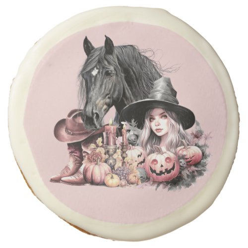Cowgirl Halloween horse Brooms are for amateurs Sugar Cookie