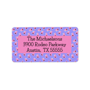Cowgirl Hat Address Label