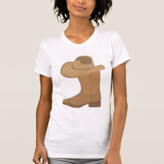 Cowgirl Hat and Boot T-Shirt