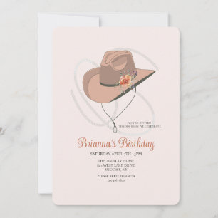 Cowgirl Hat Invitation