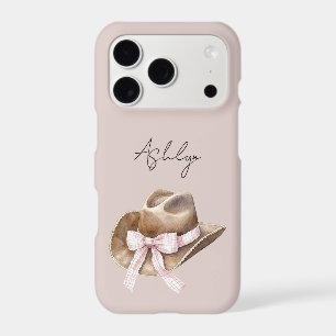 Cowgirl Hat with Pink Bow iPhone 17 Pro Case