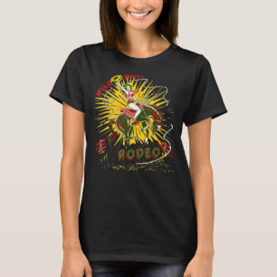 Cowgirl Holding Horse Wild West Rodeo Western Coun T-Shirt