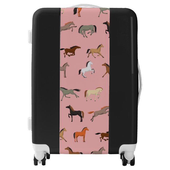Cowgirl Horse Lover Gift, Women & Girls Kid Luggage (Front)