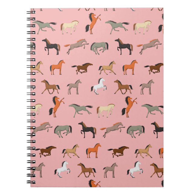 Cowgirl Horse Lover Gift, Women & Girls Kid Notebook (Front)