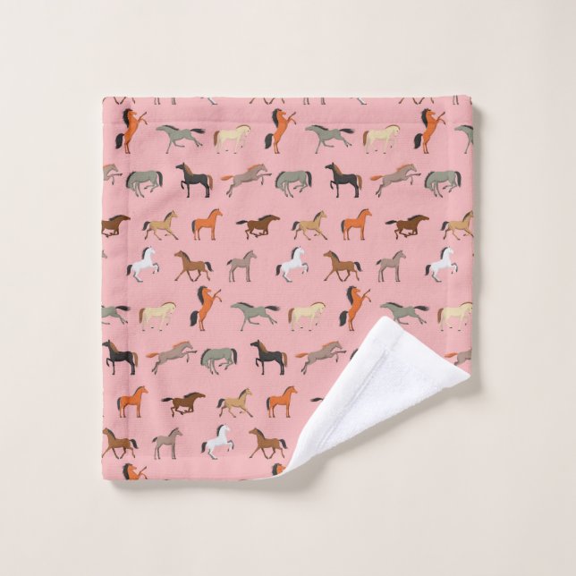 Cowgirl Horse Lover Gift, Women & Girls Kid Wash Cloth (Wash Cloth)