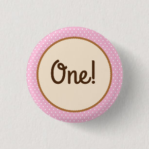 Cowgirl Horse Pony Cute 1st Birthday Party Theme Button