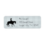 Cowgirl Horse Return Address Labels at Zazzle