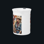 Cowgirl, "I Have Got This." Gravy/Syrup Pitcher<br><div class="desc">This Cowgirl,  "I Have Got This." is a great little helper in the kitchen and also makes a great conversation piece.</div>
