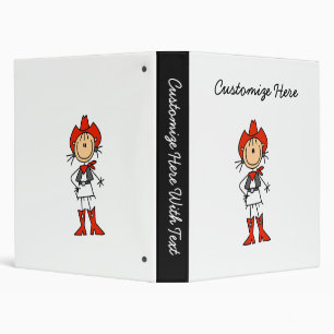 Cowgirl in Red T-shirts and Gifts Binder