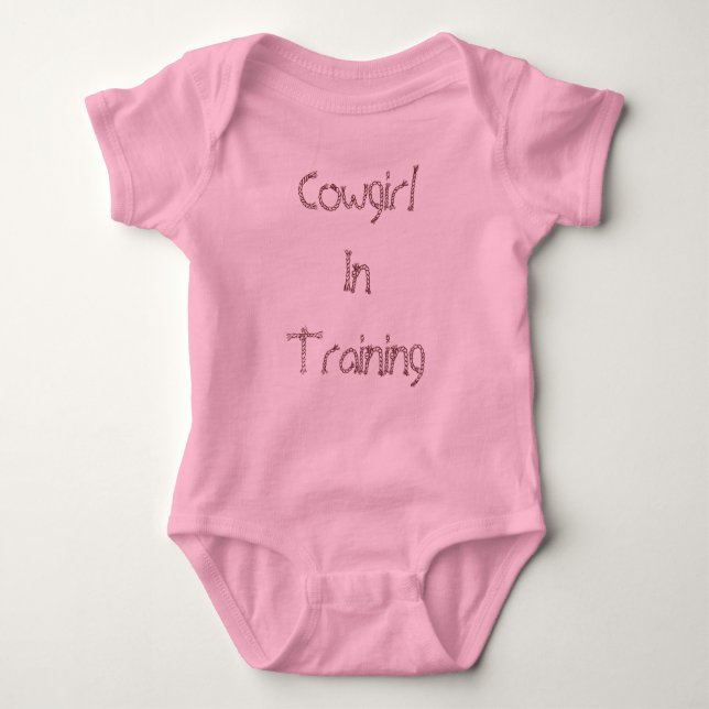 Cowgirl InTraining Baby Bodysuit (Front)