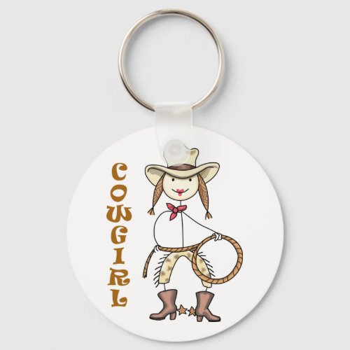 Cowgirl Keychain