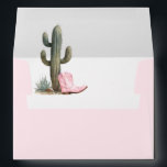 Cowgirl Last Rodeo Bachelorette Envelope<br><div class="desc">Giddy-up for the last rodeo! Round up your best gals for a weekend of cowgirl fun. These envelopes will give your invitations the final touch. Matching items in our store Cava Party Design</div>