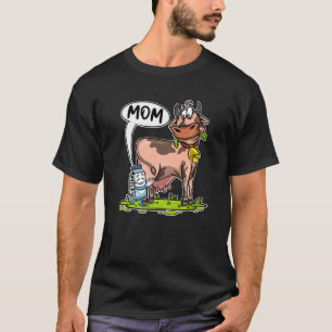 Cowgirl Milk Carton Call Cow Mom Milk Farmer Cow T-Shirt