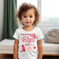 Cowgirl My 1st Rodeo Baby girl first birthday 