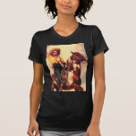 Cowgirl On Her Horse T-shirt at Zazzle