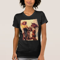 Cowgirl on Her Horse
