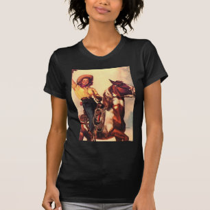 Cowgirl on Her Horse T-Shirt