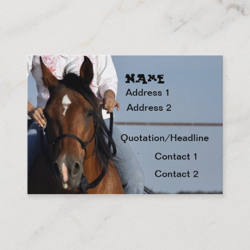 Customizable Cow Girl Business Card