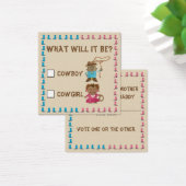 Cowgirl or Cowboy Gender Reveal Ballot (Desk)