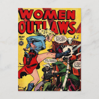 Cowgirl Outlaw Postcard