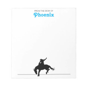 Cowgirl Personalized - From Desk Of ... Notepad