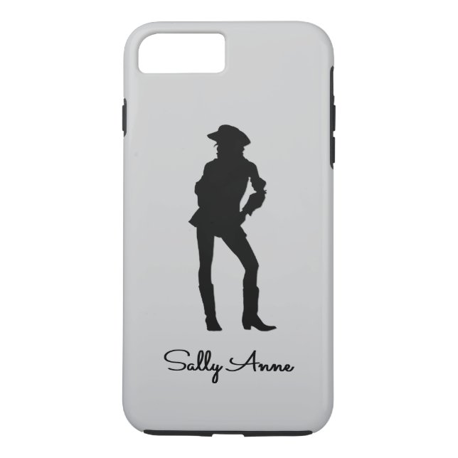 Cowgirl Personalized Name Case-Mate iPhone Case (Back)