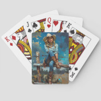 Cowgirl Pin-Up Poker Cards