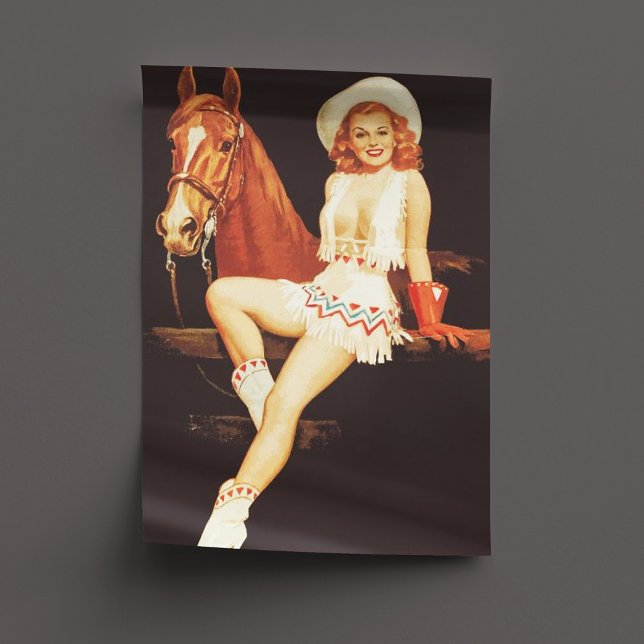 Cowgirl Pin-Up                                     Tissue Paper (Creator Uploaded)