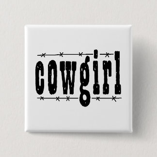 Cowgirl Pinback Button