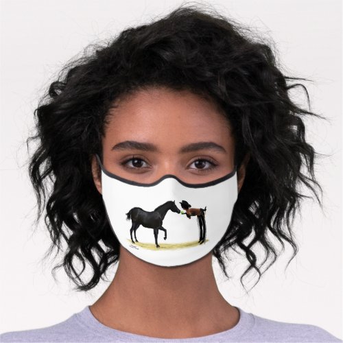 Cowgirl Pinup With Horse Face Mask