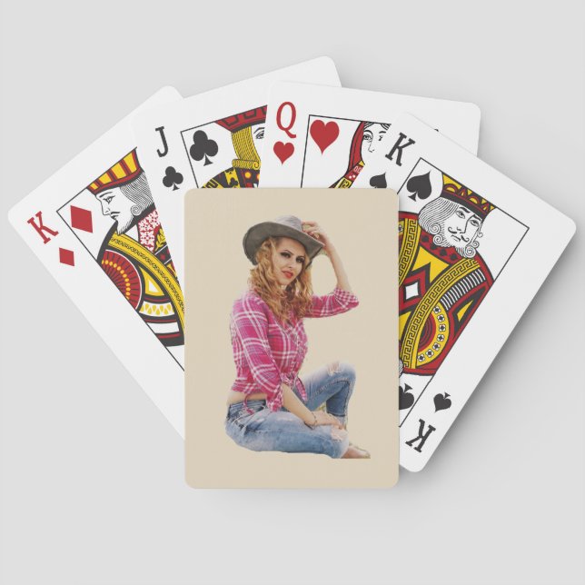 Cowgirl Poker Cards (Back)
