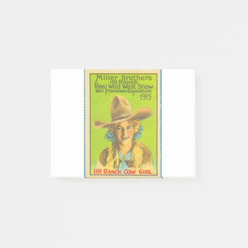 cowgirl post_it notes