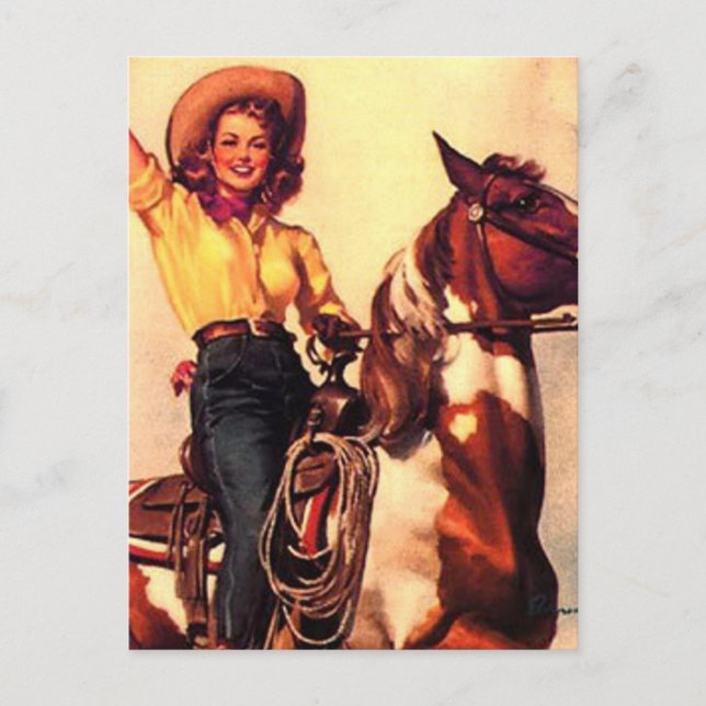 Cowgirl Postcard (Front)