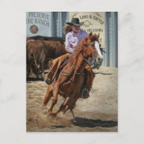 Cowgirl postcard