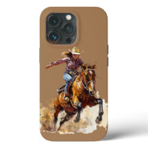 Cowgirl ready for the rodeo phone case.