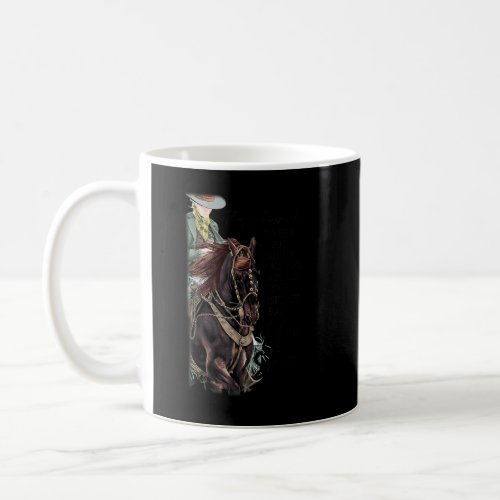 Cowgirl Riding Horse Im The Storm Western Country Coffee Mug