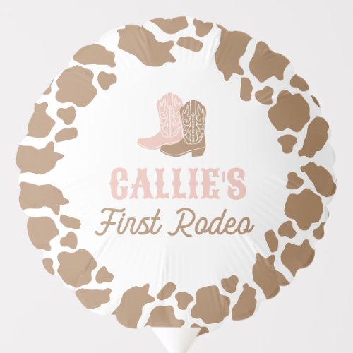 Cowgirl Rodeo Birthday Party Balloon