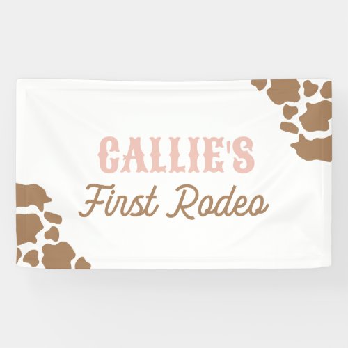 Cowgirl Rodeo Birthday Party Banner